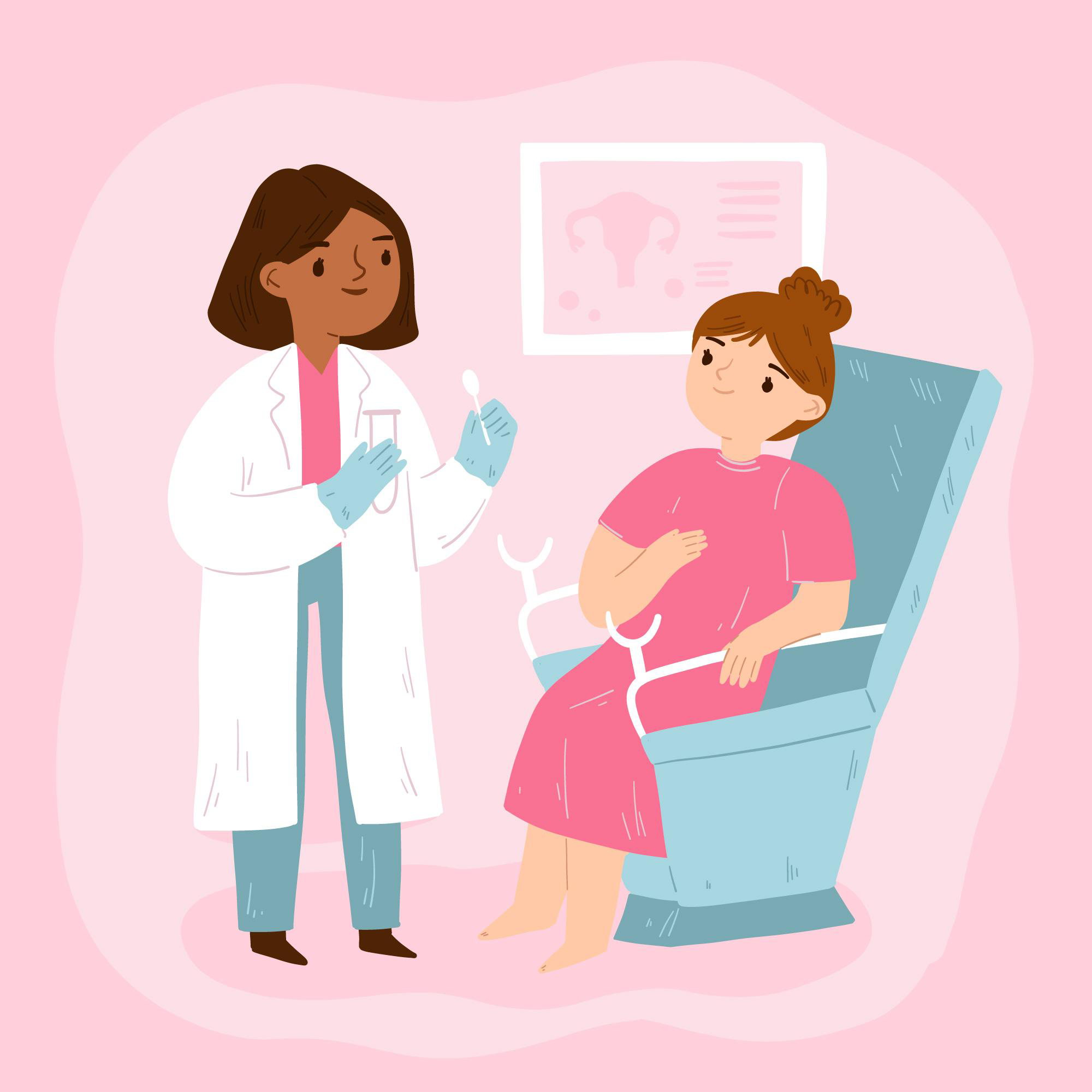 Ilustración de apoyo médico